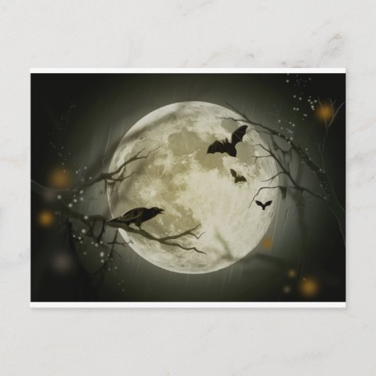 Halloween Scene Briefkaart (Voorkant)