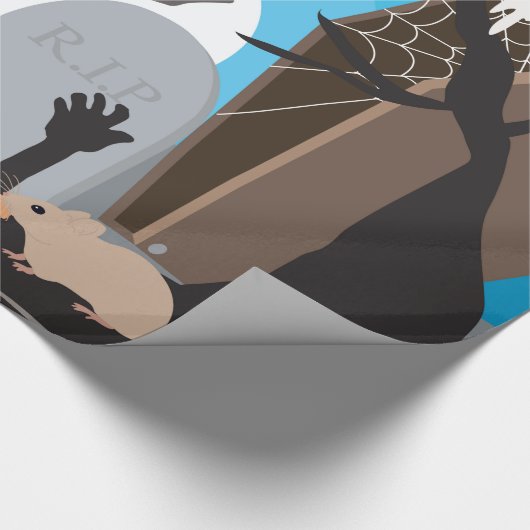 Halloween Scene Cadeaupapier (Hoek)