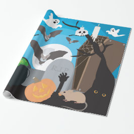 Halloween Scene Cadeaupapier