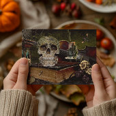 Halloween Scene Decoupage Skull Ephemera Briefkaart