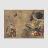 Halloween Scene Decoupage Skull Ephemera Tissuepapier (Voorkant)