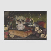 Halloween Scene Decoupage Skull Ephemera Tissuepapier (Voorkant)