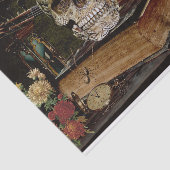 Halloween Scene Decoupage Skull Ephemera Tissuepapier (Detail)