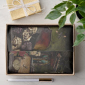 Halloween Scene Decoupage Skull Ephemera Tissuepapier (Geschenk)