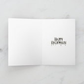 Halloween Scène Fotolijstje Kaart (Binnen)