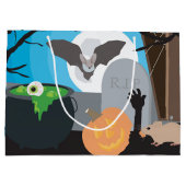 Halloween Scene Groot Cadeauzakje (Achterkant)