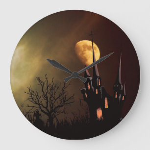 Halloween-scene in Haunted House Grote Klok