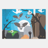 Halloween Scene Inpakpapier Vel (Voorkant 3)