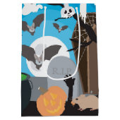 Halloween Scene Medium Cadeauzakje (Achterkant)