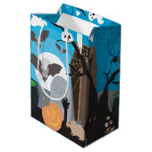 Halloween Scene Medium Cadeauzakje (Achterkant Gekanteld)