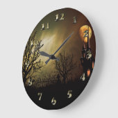 Halloween Scene met mystiek Castle Grote Klok (Hoek)