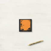 Halloween Scene Pompoenen en Spiderwebs Post-it® Notes (Op bureau)