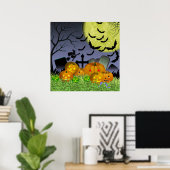 Halloween Scene Poster (Thuiskantoor)