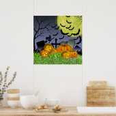 Halloween Scene Poster (Keuken)