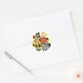  Halloween Scene Ronde Sticker (Envelop)