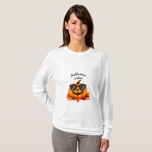 Halloween scène t-shirt (Voorkant volledig)