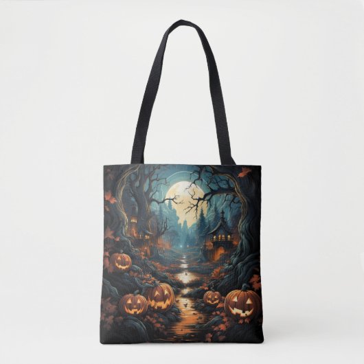 Halloween scène tote bag (Voorkant)