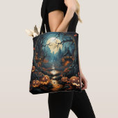 Halloween scène tote bag (Dichtbij)