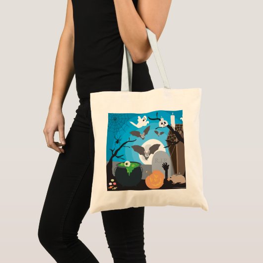 Halloween Scene Tote Bag (Voorkant (product))