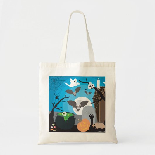 Halloween Scene Tote Bag (Voorkant)