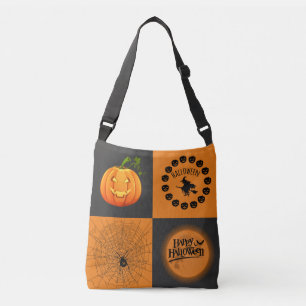 Halloween Schaakbord Crossbody Tas
