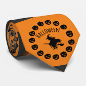 Halloween Schaakbord Stropdas (Opgerold)