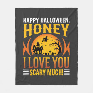 Halloween Schat Ik Hou Supergemeen Veel Van Jou Fleece Deken
