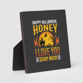 Halloween Schat Ik Hou Supergemeen Veel Van Jou Fotoplaat (Voorkant)
