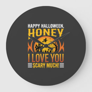 Halloween Schat Ik Hou Supergemeen Veel Van Jou Grote Klok