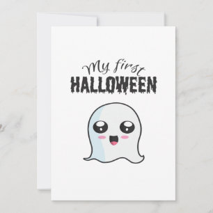 Halloween Schattig Boe Pasgeboren Baby Meisje Eers Feestdagenkaart