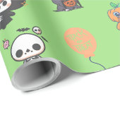 Halloween schattig chibi cadeaupapier (Rol Hoek)