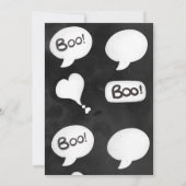 Halloween schattig eng geesten meisje verjaardagsf kaart (Achterkant)
