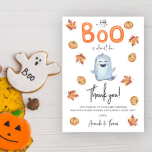 Halloween Schattig Geest bedankt babyshower