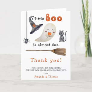 Halloween Schattig Geest bedankt babyshower
