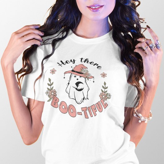 HALLOWEEN SCHATTIG HEY DAAR BOO-TIFUL GEEST T-SHIRT