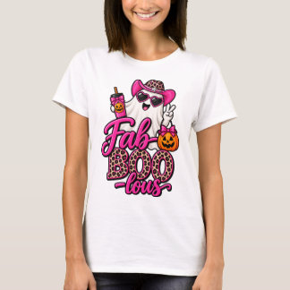 Halloween Schattig spook Fab-BOO-Lous T-shirt