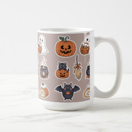 Halloween schattig spook trick-or-treat koffiemok
