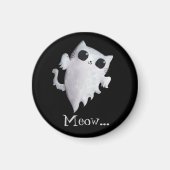 Halloween schattig spookkat magneet (Voorkant)