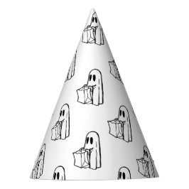 Halloween, Schattig Witte Geest, Trick Or Treat, B Feesthoedjes