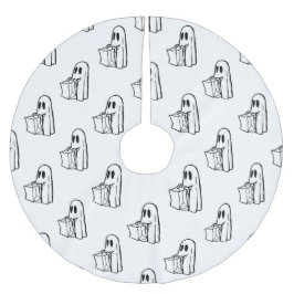 Halloween, Schattig Witte Geest, Trick Or Treat, B Kerstboom Rok