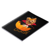 Halloween schattig Yorkshire terrier hond pompoen Notitieboek (Linkerzijde)