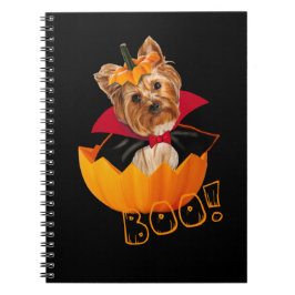 Halloween schattig Yorkshire terrier hond pompoen Notitieboek
