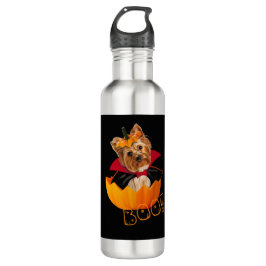 Halloween schattig Yorkshire terrier hond pompoen Waterfles