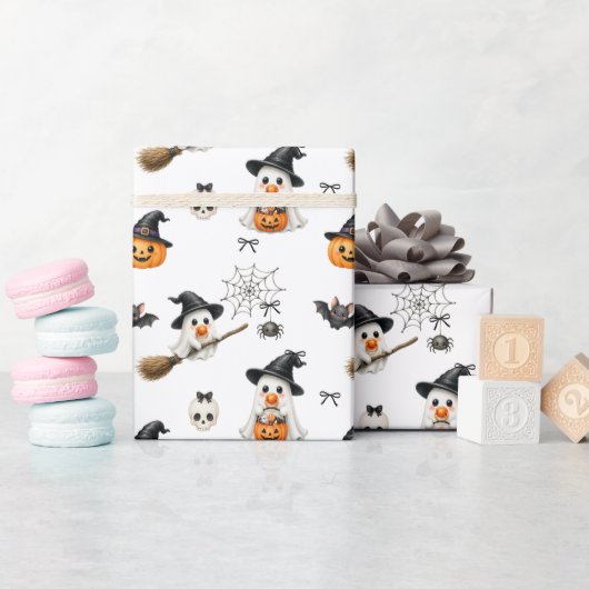 Halloween Schattige Baby Kinderen Cadeaupapier (Baby Shower)