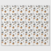 Halloween Schattige Baby Kinderen Cadeaupapier (Vlak)