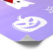 Halloween Schattige Baby Panda Dracula Vampier Poster (Hoek)