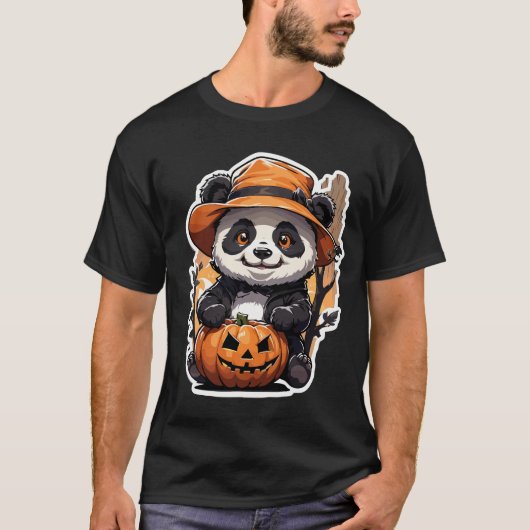 Halloween Schattige Beer met Pet T-shirt (Voorkant)