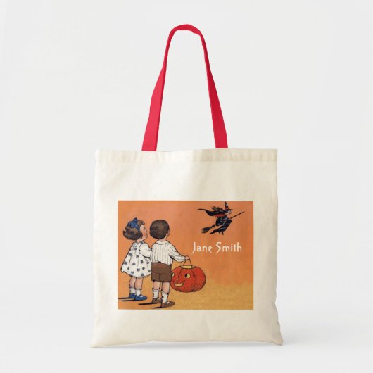 Halloween schattige  buikzak trick or treat tote bag (Voorkant)
