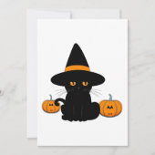 Halloween Schattige Cartoon Vrienden, Zwart Baby C Feestdagenkaart (Voorkant)