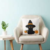 Halloween Schattige Cartoon Vrienden, Zwart Baby C Kussen (Stoel)